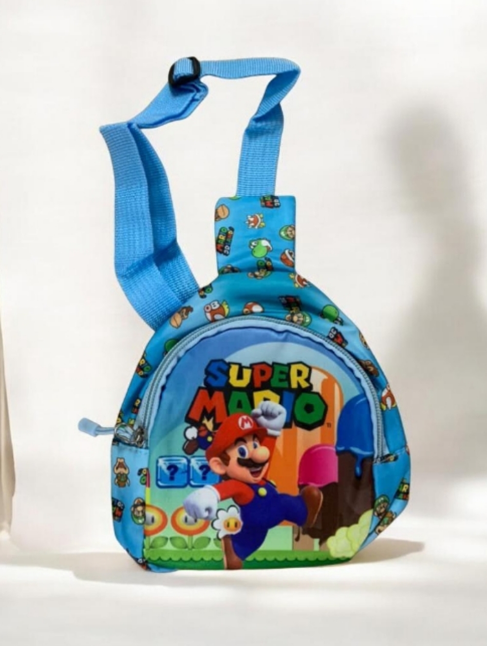 Nintendo Super Mario Kids Blue Sling Bag